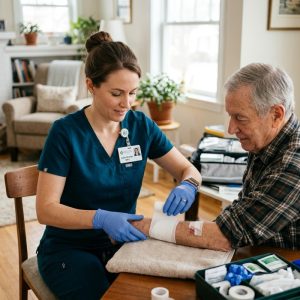 Nurse Practitioner providing advanced wound care in Northern Virginia